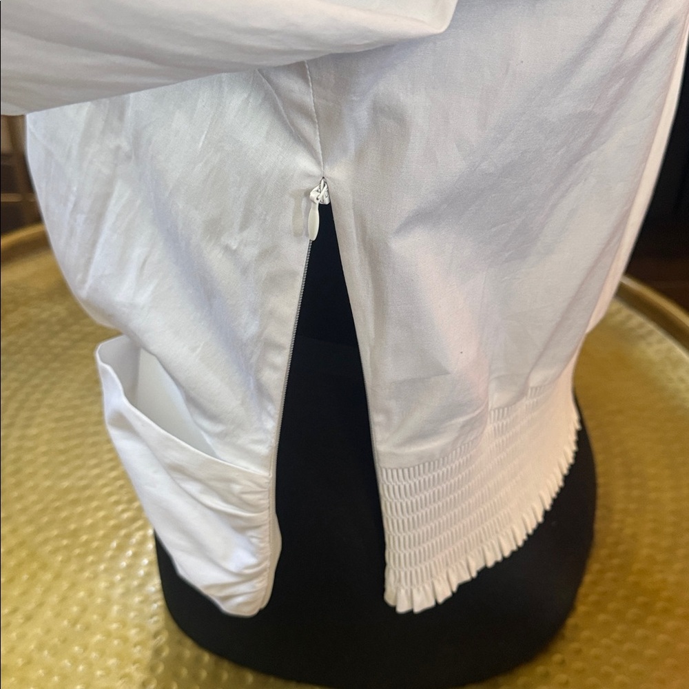 Veronica Beard White Button Down Top - image 8